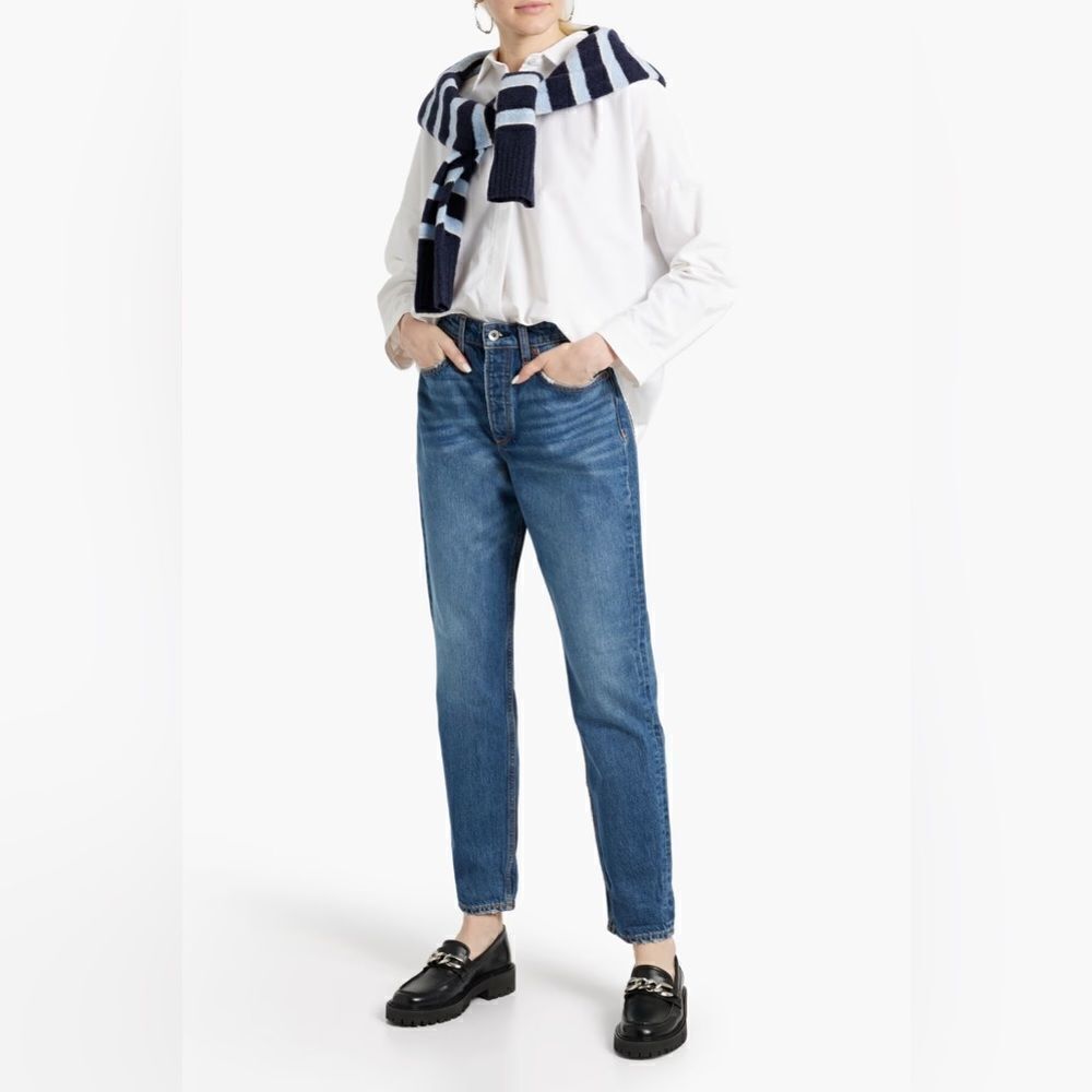 RAG & BONE SIZE 25 Rosa mid rise boyfriend jeans pants jean denim rag&bone
